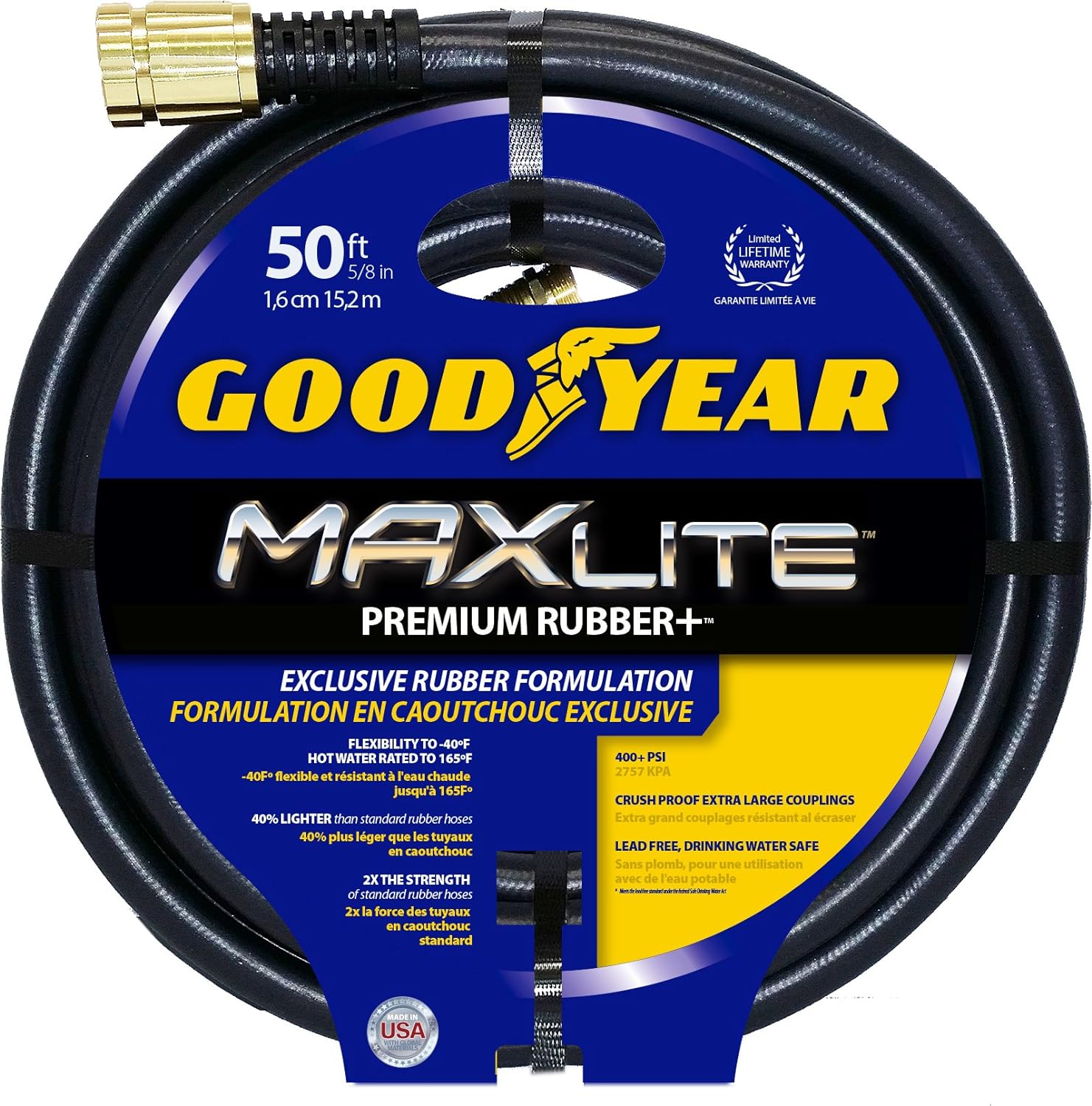 Goodyear Rubber Hose 0.625 in. x 50 ft. M912