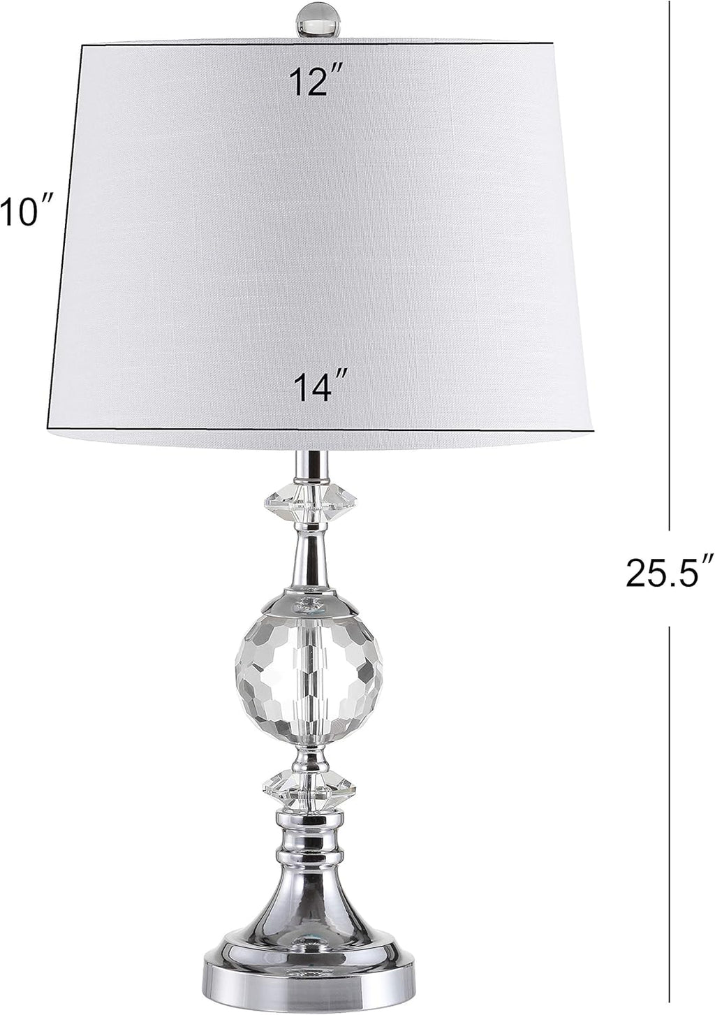25.5 LED Crystal/Metal Lamp E41773