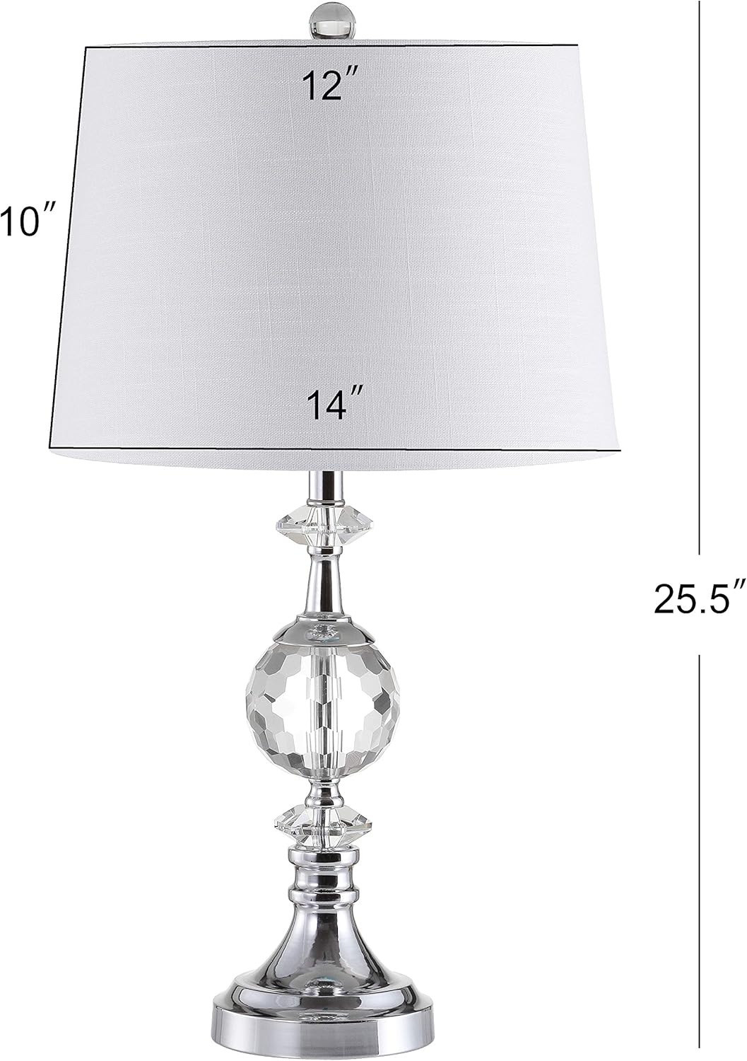 25.5 LED Crystal/Metal Lamp E41773