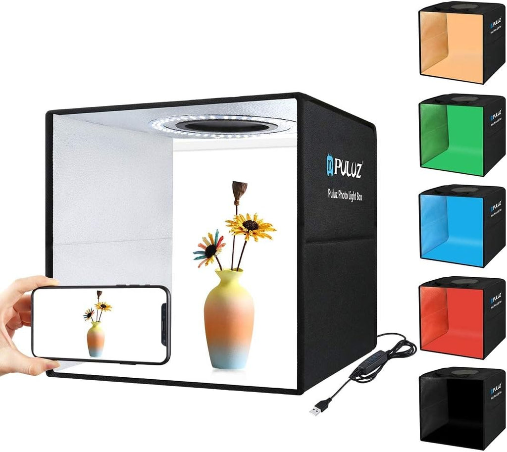 16"x16" Photo Studio Light Box with Lights Pack of 2 O191