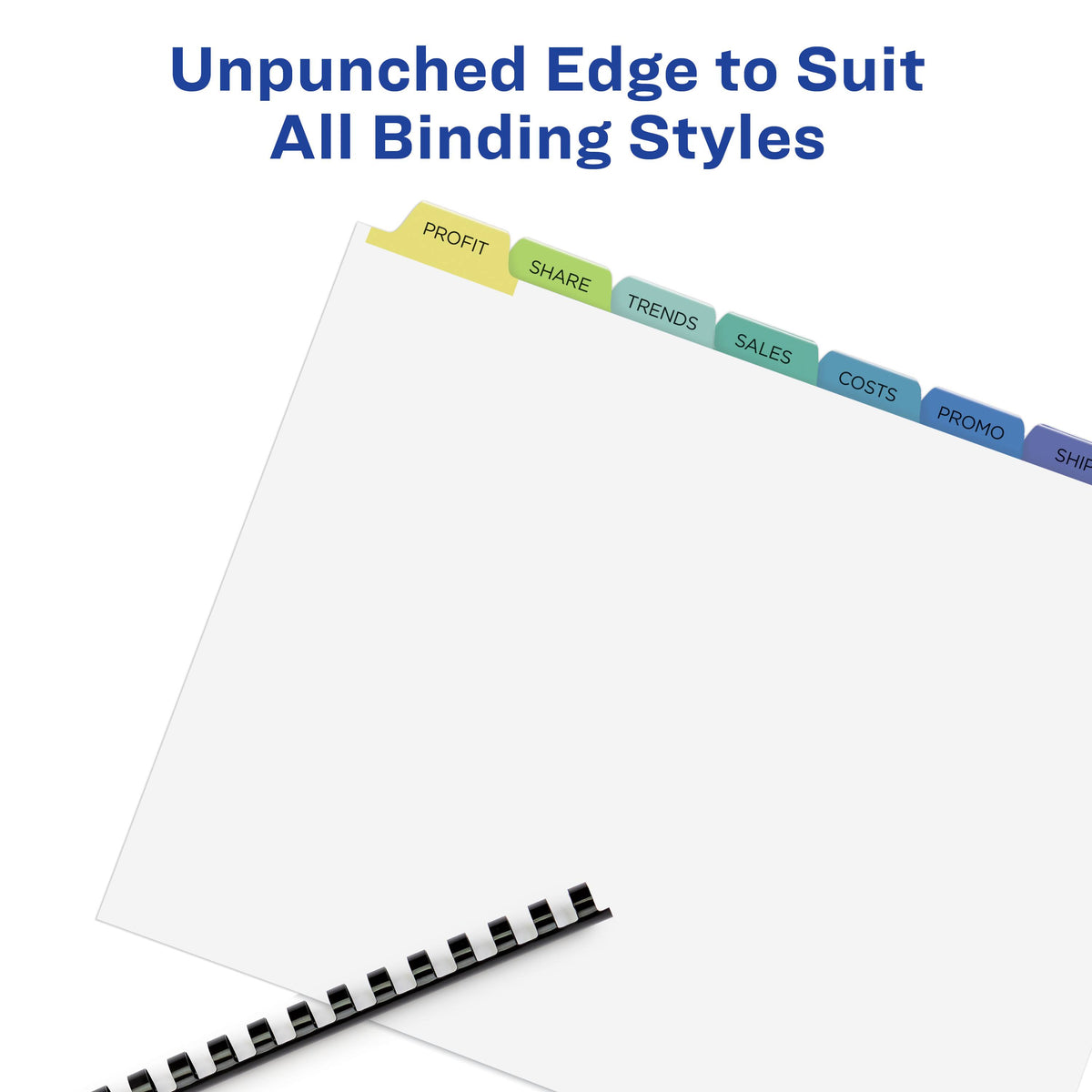 Clear Label Unpunched Dividers, 8-Tab, Ltr, 25 M4561