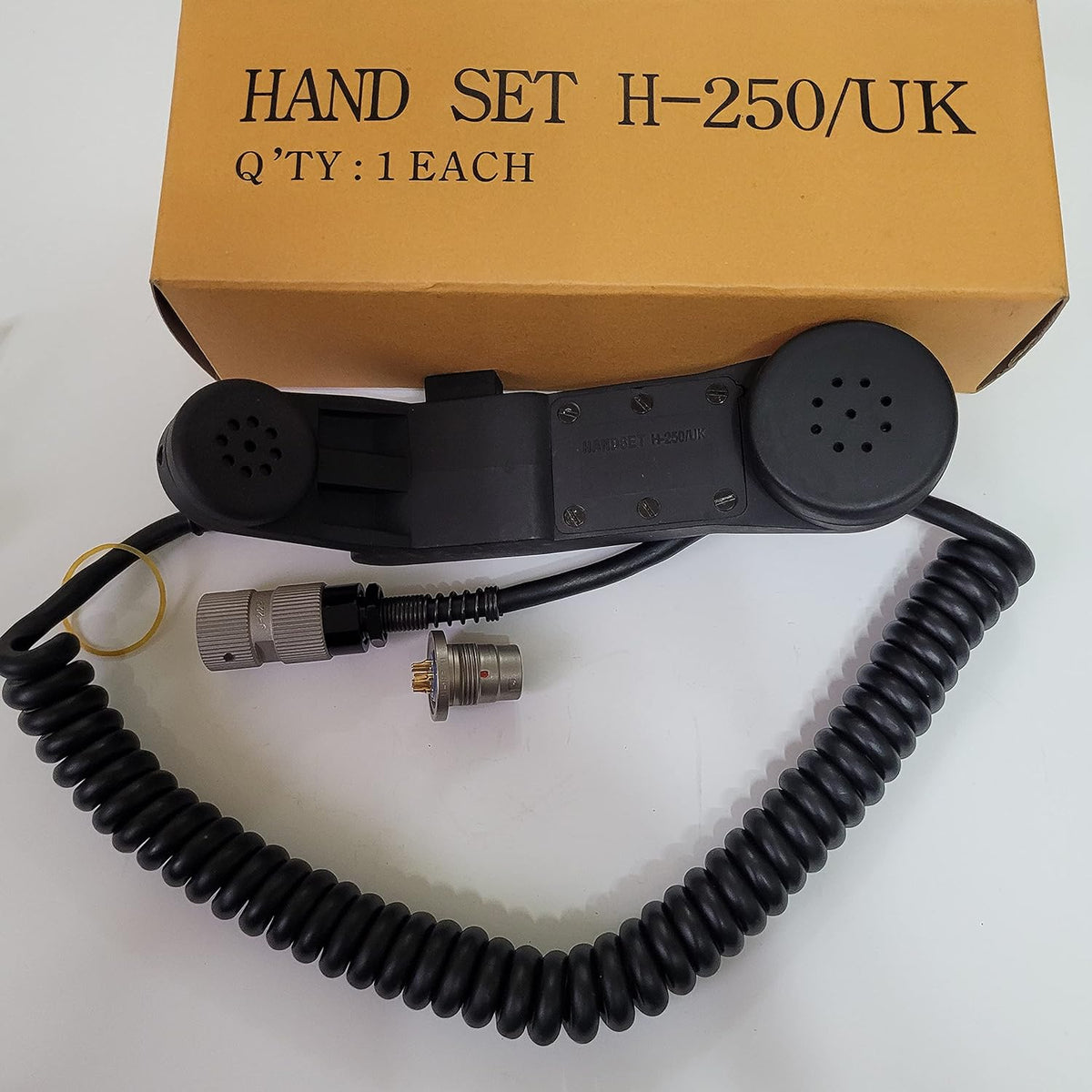 H-250 Handset Microphone Receiver with 5 Pin Connector Assembly, Pack of 2 I9683