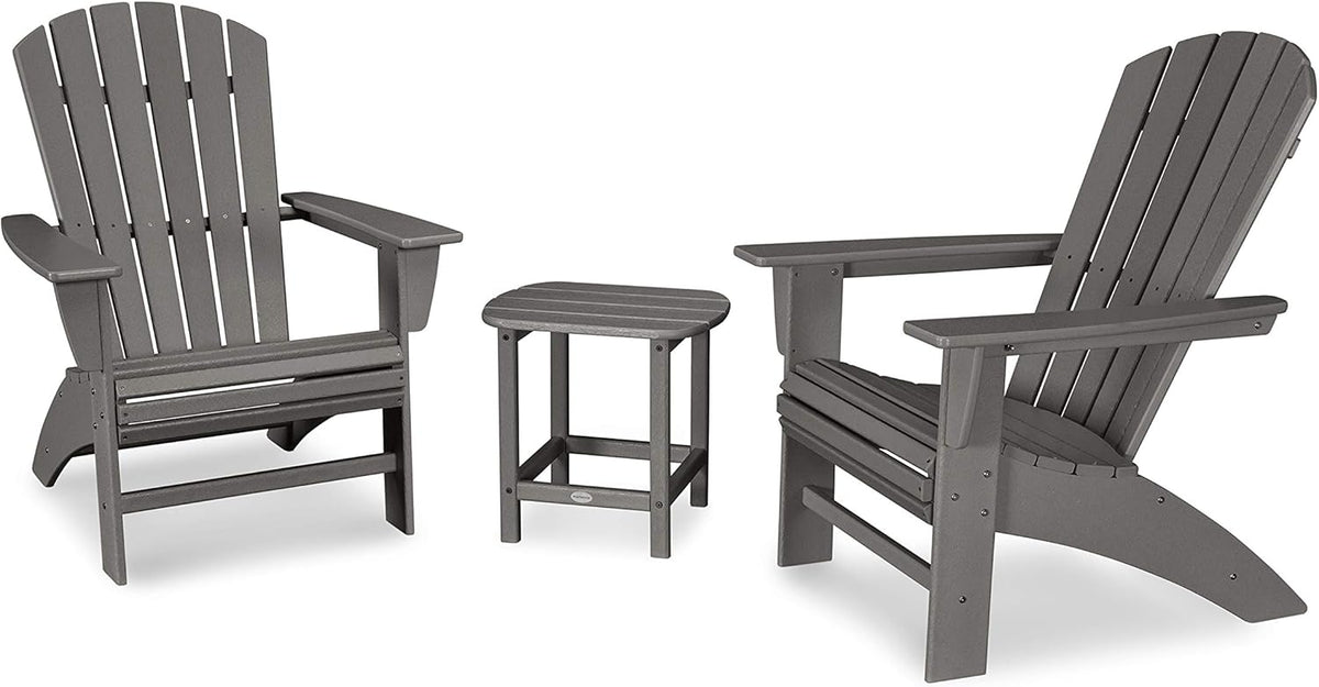 3-Piece Curveback Adirondack Chair Set with Side Table T5330