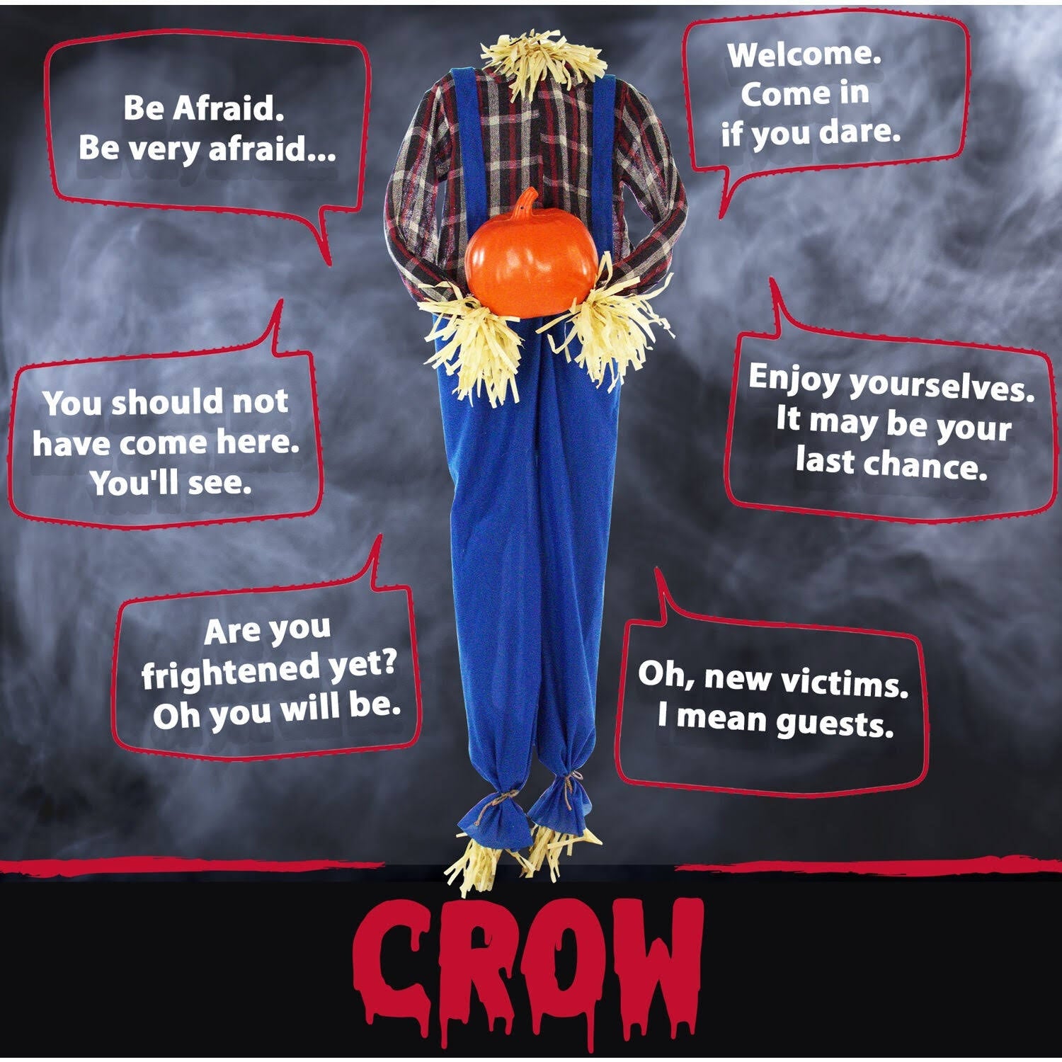 Life-Size Animatronic Scarecrow X691685