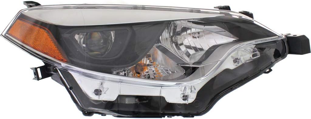Passenger Side Headlight for Toyota Corolla 2014 2015 2016 G3763