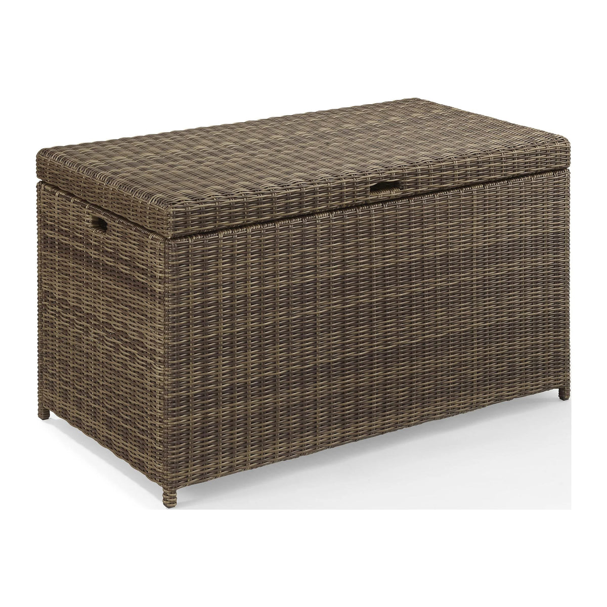 Weathered Brown Wicker Patio Deck Box O267