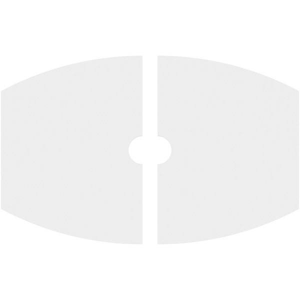 Contemporary PVC Ceiling Medallion Two Piece G940615