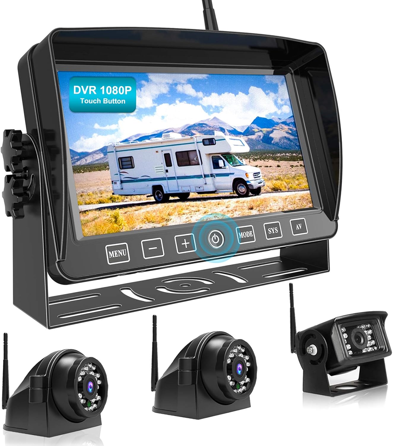 10" Wireless Backup Camera System with Recording E764