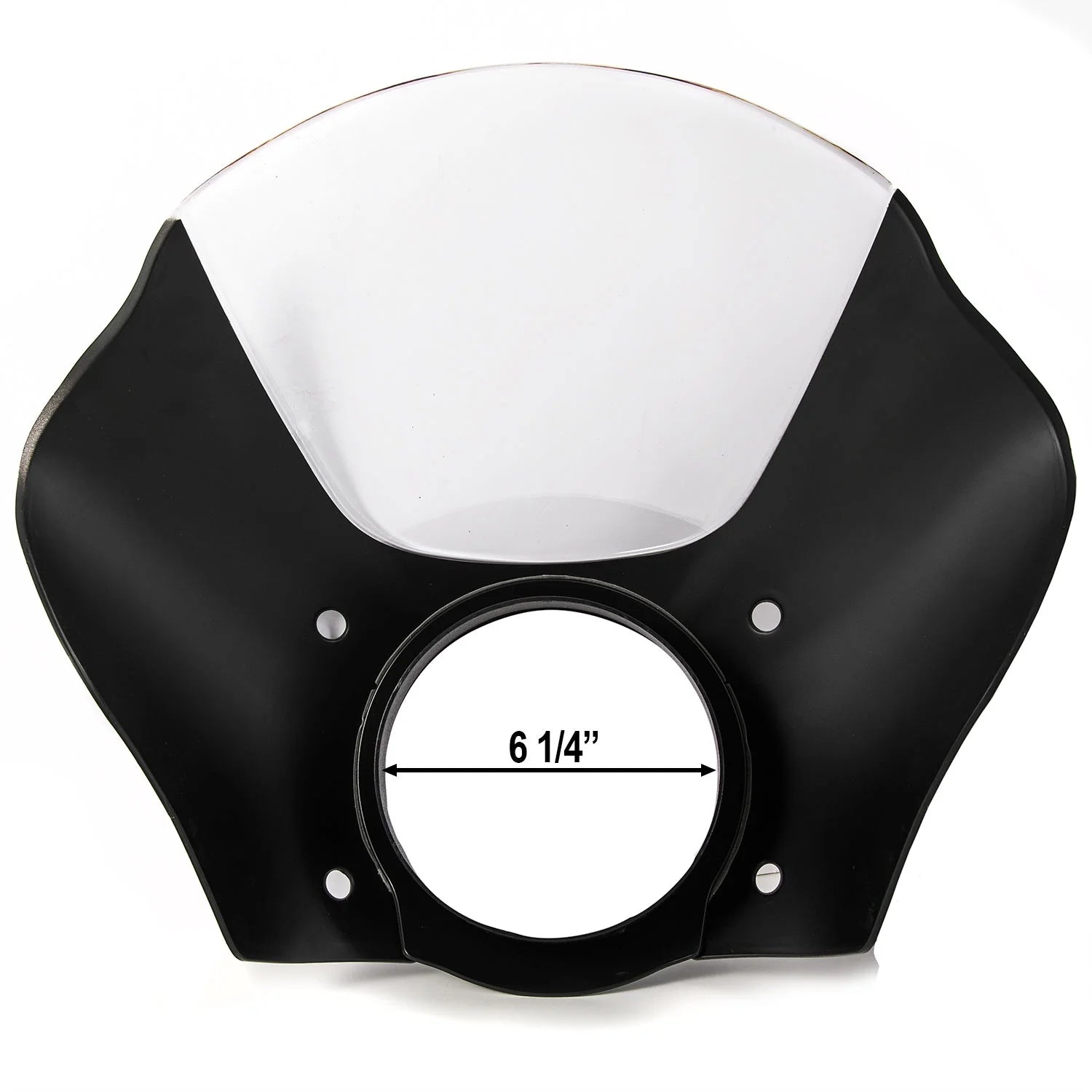 Black Quarter Fairing Windshield Kit with Fork Mounting Hardware R57662