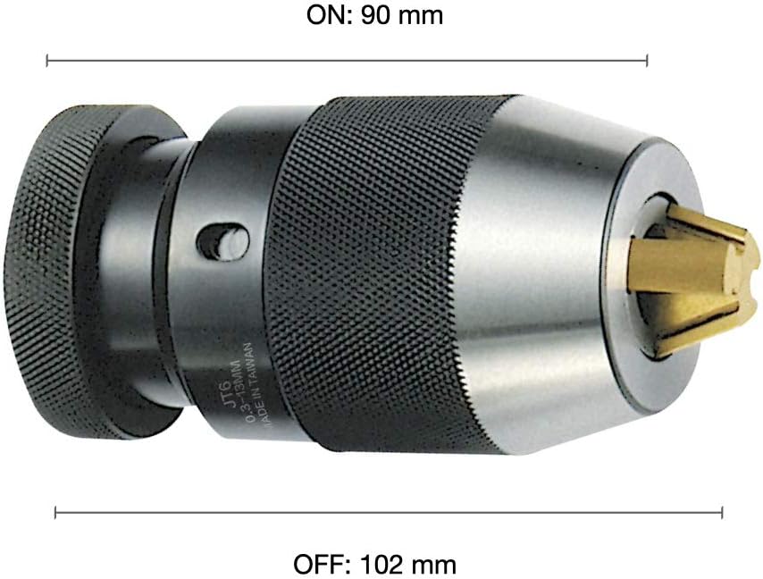 1/64"-1/2" Heavy Duty Keyless Drill Chuck, JT6 Mount, Titanium Jaws R3999