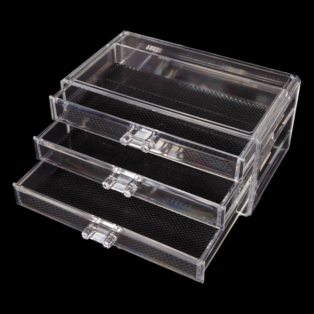 Clear Acrylic 3 Drawer Cosmetic Organizer Q162
