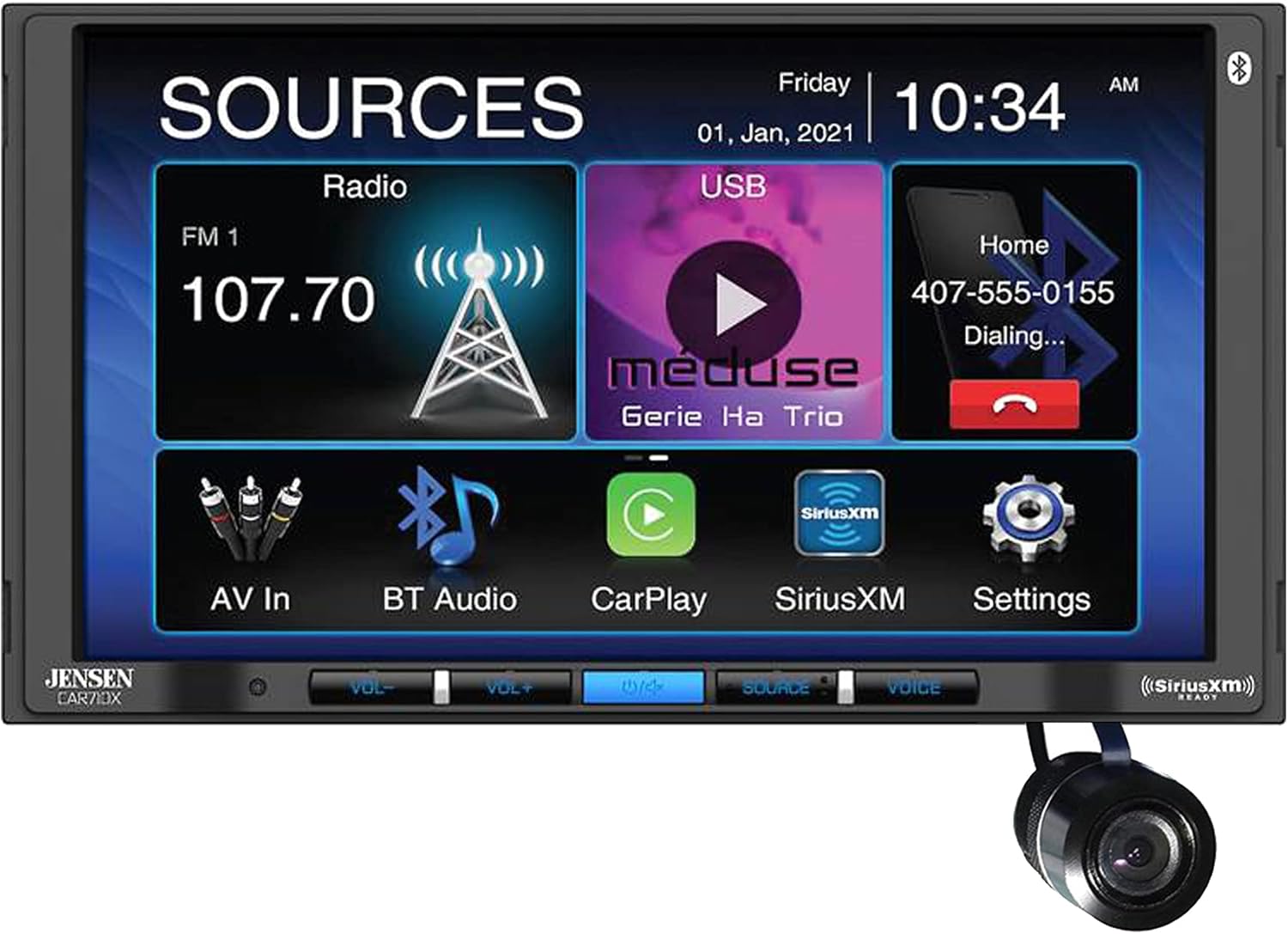 7 Digital Multimedia Receiver with Backup Camera P7127