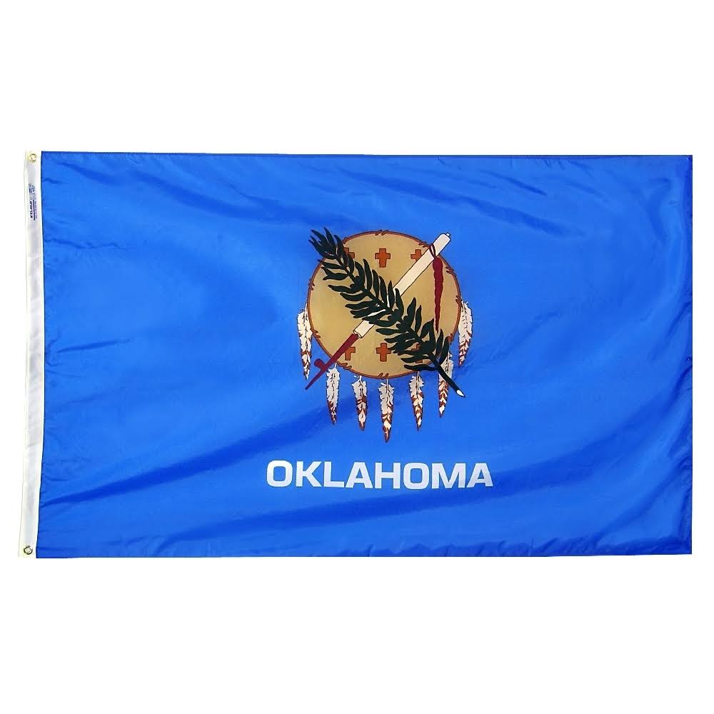 Oklahoma Flag 6 ft x 10 ft Nylon U813